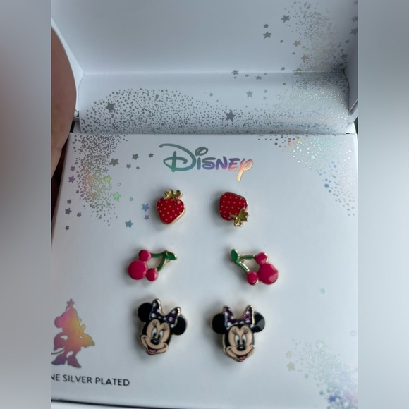 Disney Minnie Mouse earrings,Disney earrings,cherry earrings,strawberry earrings - Picture 4 of 8